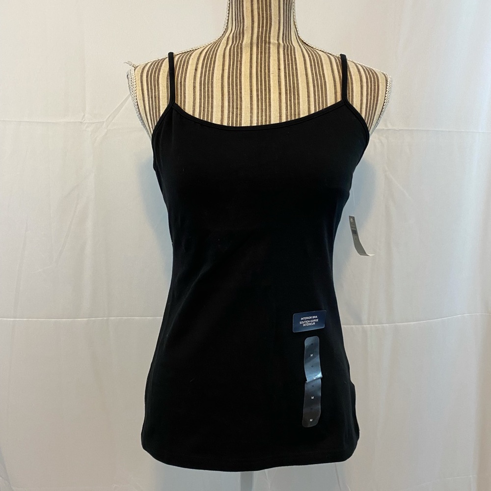 NWT Gap black spaghetti tank top
